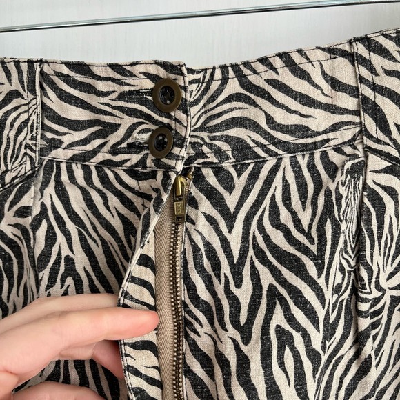 Vintage High Waisted Zebra Print Women's Shorts - Picture 7 of 7
